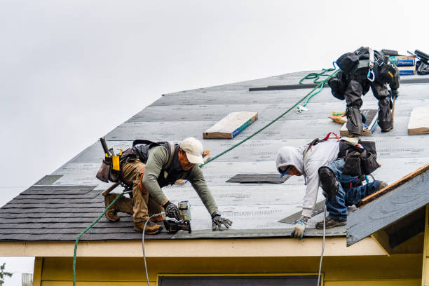 Professional Roofing technician working in Kearny, NJ